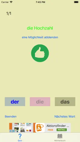 Game screenshot DerDieDas Grammatik hack