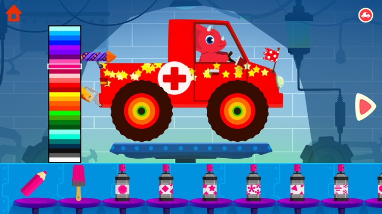 Dinosaur Car - Truck Games screenshot-0