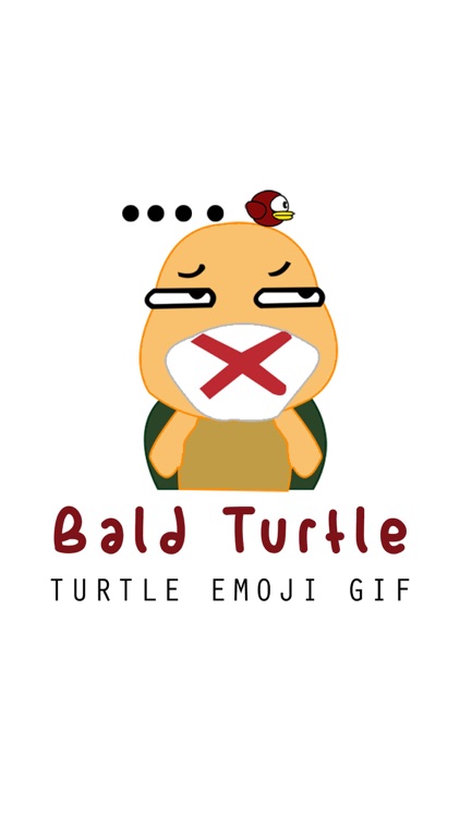 Bald Turtle Emoji & Sticker GIF