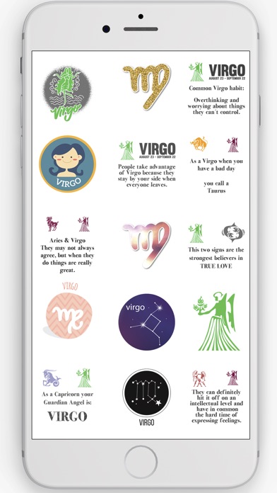 Virgo Stickers Horoscope Sign screenshot 3