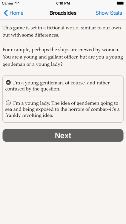Choice of Broadsides