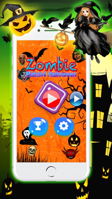 How to cancel & delete Zombie Match 4 Halloween Game from iphone & ipad 1