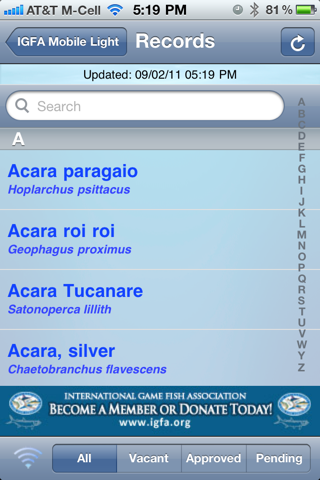 IGFA Mobile Lite screenshot 2