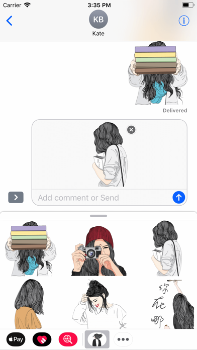 download 微風文青少女貼圖 apps 1