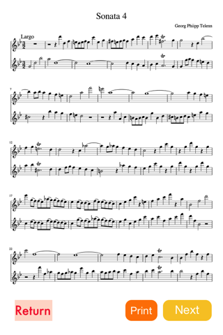 Telemann 6 Sonatas (4-6) screenshot 4