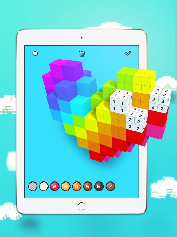 Screenshots of Voxel - 3D Color by Number for iPad