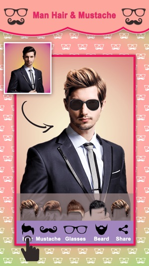 Men Hair Style Mustache Photo Editor(圖1)-速報App