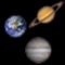 Backyard Planets will display the planets, sun and moon based on your location