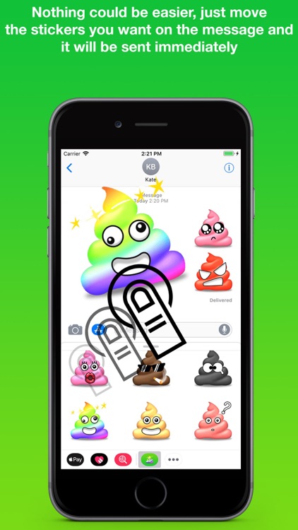 Color Poop Stickers