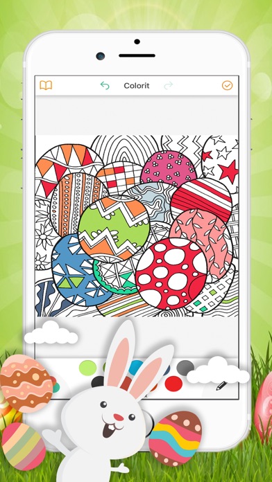 How to cancel & delete Cute Easter Bunny Coloring Book from iphone & ipad 1