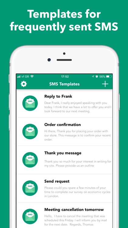 SMS Templates - Text Messages