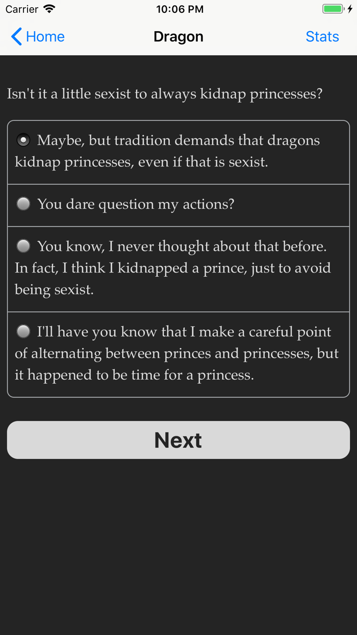 Choice of the Dragon