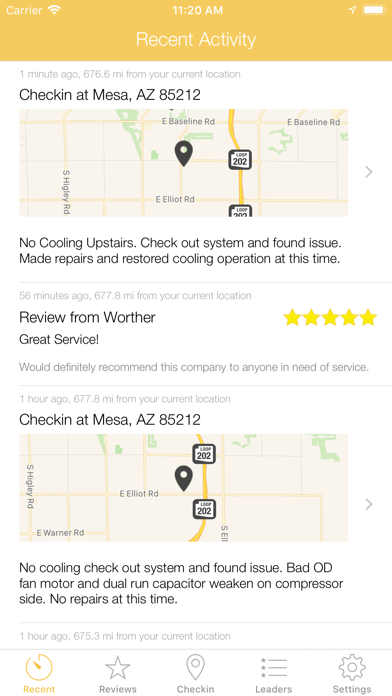 Service Nearby Check-in screenshot 2
