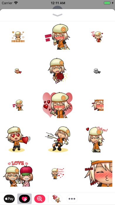 Valentine CuteBoy Stickers screenshot 2
