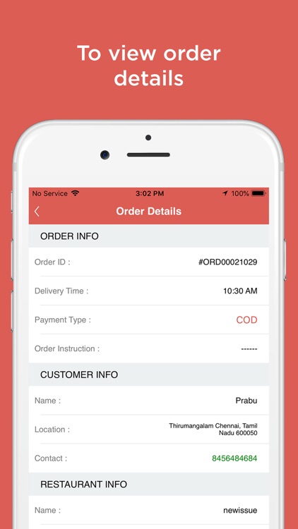 Delivery Driver app-Menu Order screenshot-4