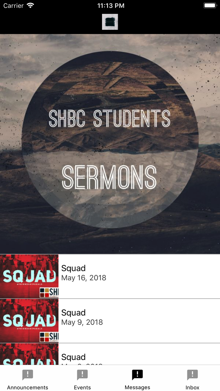 SHBC Student Ministry