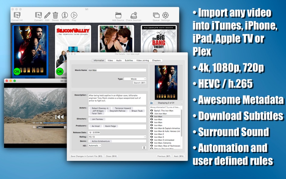 iVI 4 Mac 破解版 优秀的视频转换和视频信息编辑应用