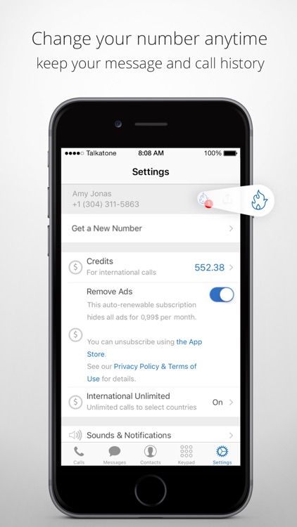Talkatone: WiFi Text & Calls