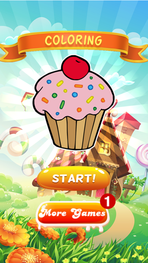 Cute Tasty Cupcakes Coloring Book Full(圖1)-速報App