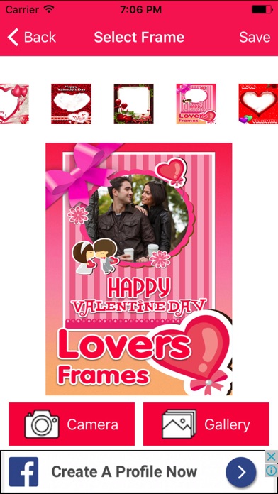 Valentine Day Photo Frame Creator screenshot 3