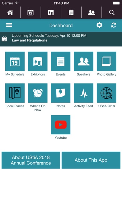 UStiA Conferences screenshot 2
