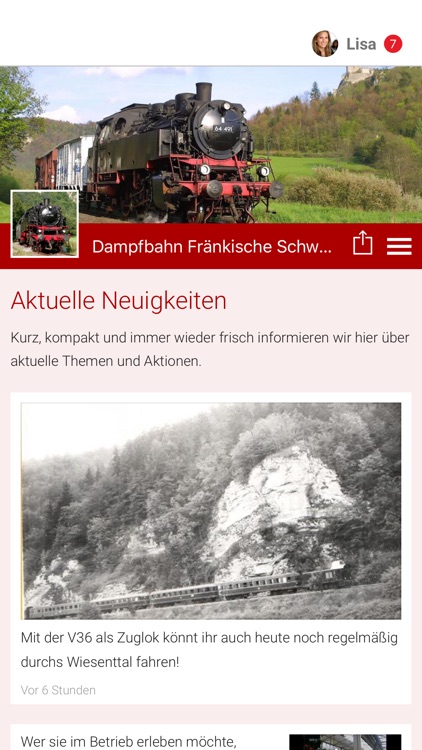 Dampfbahn Fränkische Schweiz