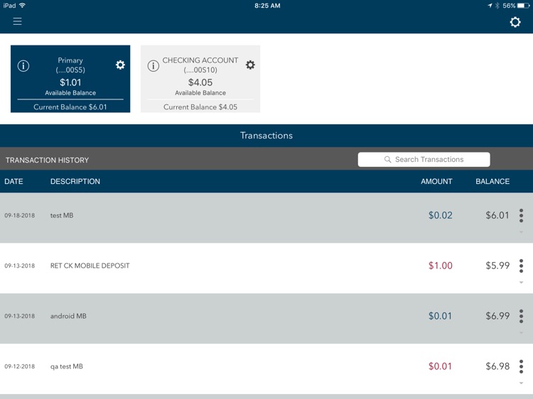 Atomic Credit Union for iPad