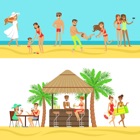 Beach Vacation Summer Stickers