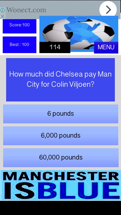 Unofficial Man City FC Quiz screenshot 4