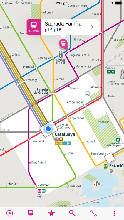 Barcelona Rail Map Lite