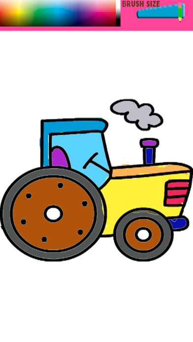 Monster Tractor Coloring Games screenshot 3