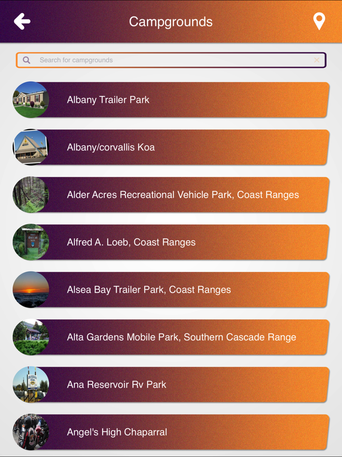 Oregon Trails  Campgrounds