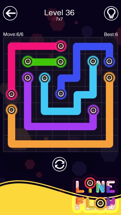 LINE FLOW - ONE LINE PUZZLE ! 1.0 IOS GAME GIẢI TRÍ LINE FLOW - ONE LINE PUZZLE ! 1.0 IOS