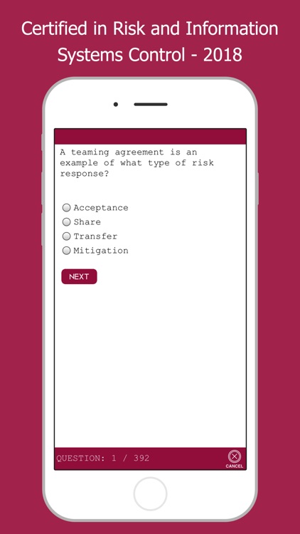 Simulated CRISC Test