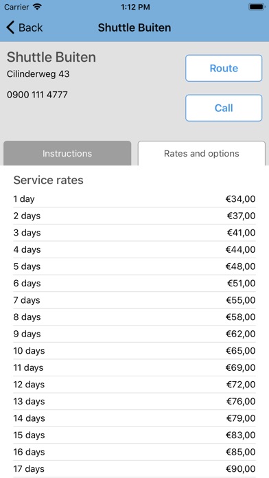 Parking4Schiphol screenshot 3