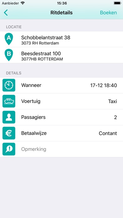 Rotterdamtaxibooking screenshot 2