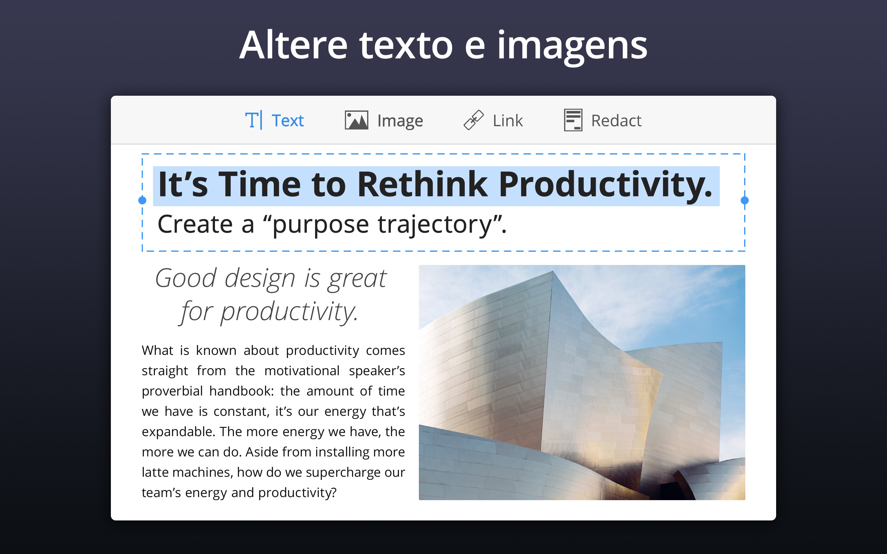 Screenshot do app PDF Expert - Edite PDFs