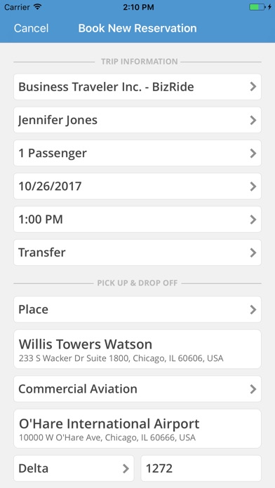 BizRide screenshot 2