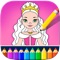 Draw My Sweet Little Princess Coloring Book Games