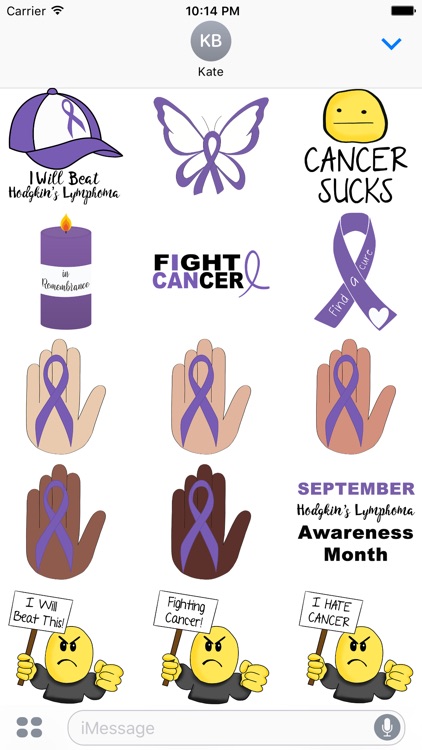 Hodgkins Lymphoma Stickers