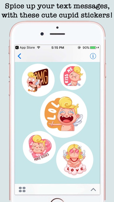 Love Cupid Emoji Stickers screenshot 3