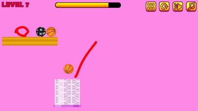 Draw Physics Ball - Drop Dunk screenshot 4