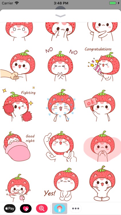 Strawberry Cat Animated