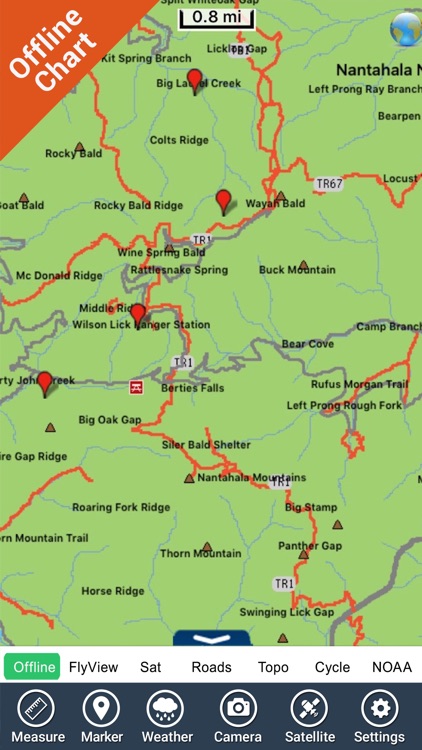 Nantahala National Forest - GPS Map Navigator