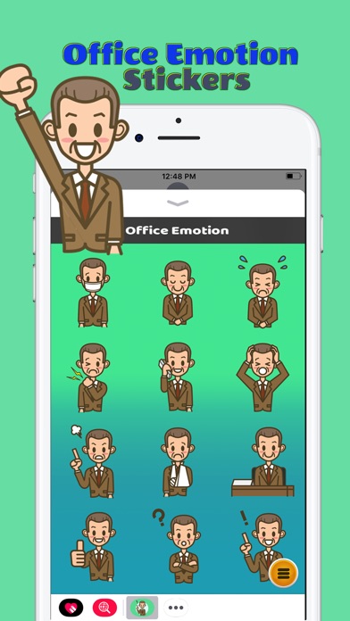 Office Emotion Stickers screenshot 2