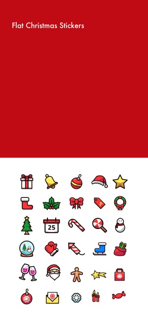 Flat Christmas Stickers(圖1)-速報App