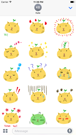 Animated Cat Heads Emoji Sticker Pack for iMessage(圖1)-速報App