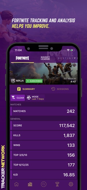 Tracker Network For Fortnite On The App Store - iphone screenshots