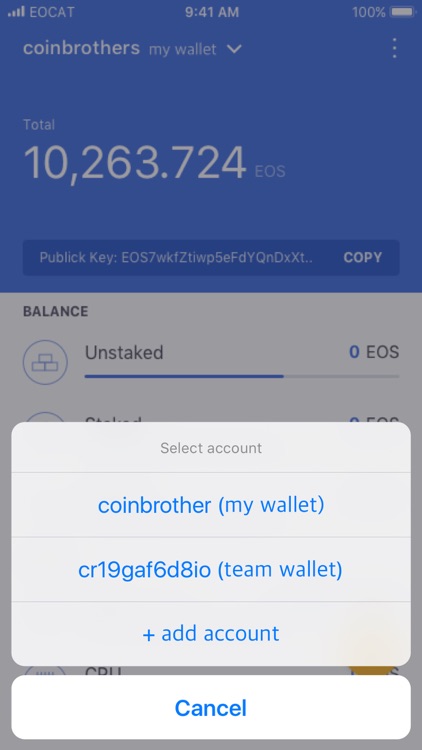 EOCAT BY Coinbro - EOS