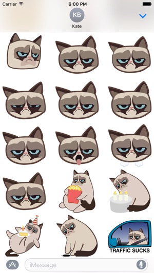 Grumpmoji Grumpy Cat Stickers(圖3)-速報App